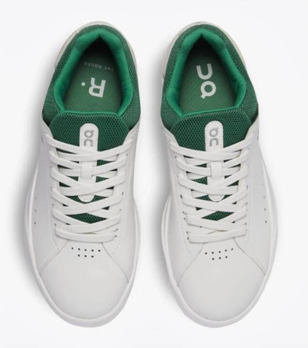ON Running Witte hardloopschoenen met groene details Gray Heren