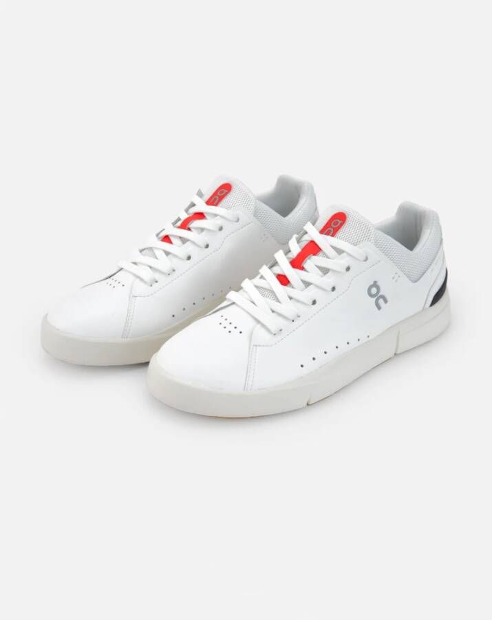 ON Running Witte Sneakers met Oranje Details White Heren