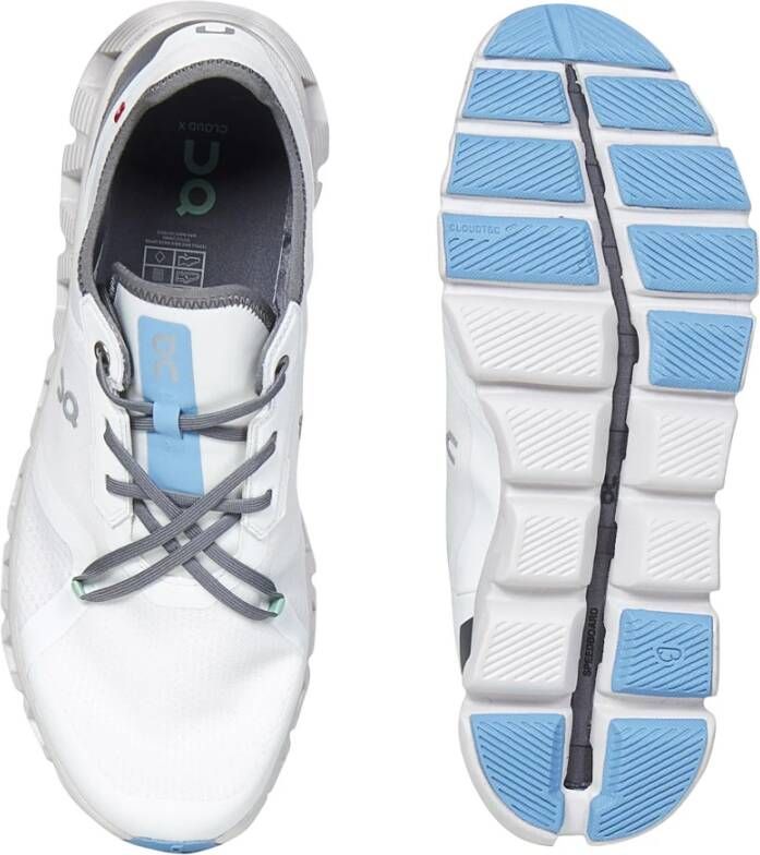 ON Running Witte Sneakers met Snelle Veters White Heren