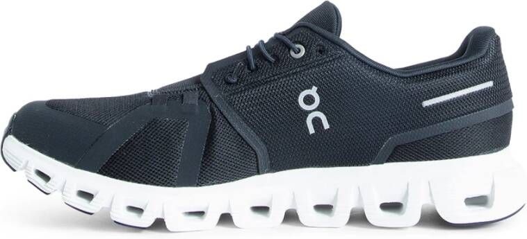 On Running Zwarte Mesh Rubberen Zool Sneakers