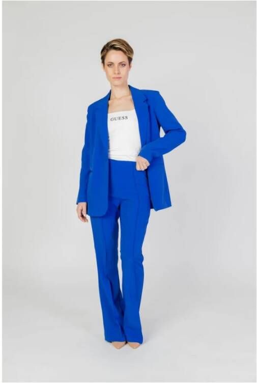 Only Blauwe Bootcut Polyester Broek Collectie