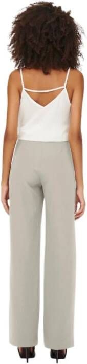 Only Mid Straight Pant in Grijs Pumice