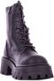 Only Zwarte Leren Rits Enkellaarzen Black Dames - Thumbnail 7