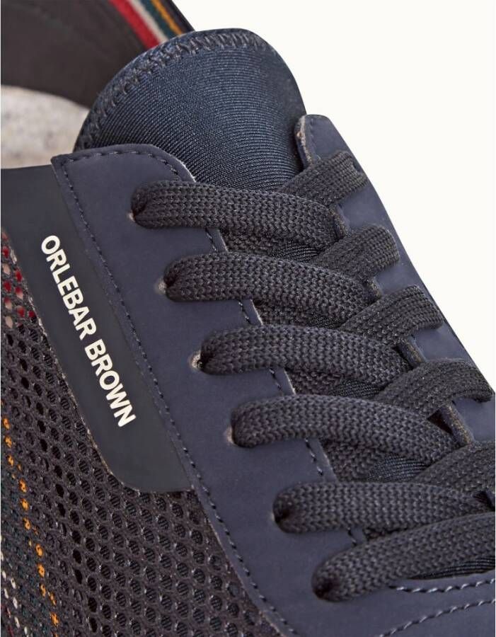 Orlebar Brown Navy Aquamarijn Zwemschoen Streep Blue Heren