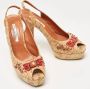 Oscar De La Renta Pre-owned Fabric heels Brown Dames - Thumbnail 4