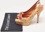 Oscar De La Renta Pre-owned Fabric heels Brown Dames - Thumbnail 9