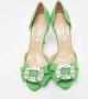Oscar De La Renta Pre-owned Fabric heels Green Dames - Thumbnail 3