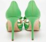 Oscar De La Renta Pre-owned Fabric heels Green Dames - Thumbnail 5