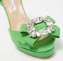 Oscar De La Renta Pre-owned Fabric heels Green Dames - Thumbnail 7