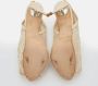 Oscar De La Renta Pre-owned Leather heels Beige Dames - Thumbnail 6
