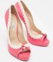 Oscar De La Renta Pre-owned Leather heels Pink Dames - Thumbnail 4