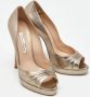 Oscar De La Renta Pre-owned Leather heels Yellow Dames - Thumbnail 4