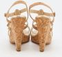 Oscar De La Renta Pre-owned Leather sandals Beige Dames - Thumbnail 4