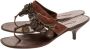 Oscar De La Renta Pre-owned Leather sandals Brown Dames - Thumbnail 3