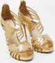 Oscar De La Renta Pre-owned Leather sandals Yellow Dames - Thumbnail 4