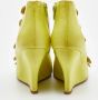 Oscar De La Renta Pre-owned Leather sandals Yellow Dames - Thumbnail 5