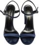 Oscar De La Renta Pre-owned Satin sandals Blue Dames - Thumbnail 2