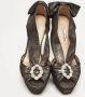 Oscar De La Renta Pre-owned Suede heels Gray Dames - Thumbnail 3