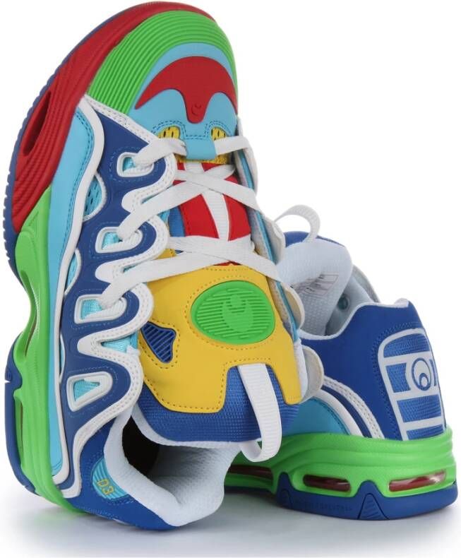Osiris Blauw Multi Skate Schoenen Voor Mannen Multicolor Heren