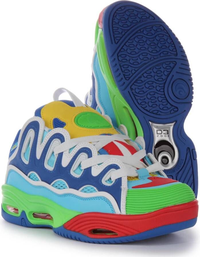 Osiris Blauw Multi Skate Schoenen Voor Mannen Multicolor Heren