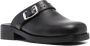 Our Legacy Zwarte Gesloten Leren Schoenen met Kruisband Black Heren - Thumbnail 2