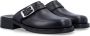 Our Legacy Leren Cross Strap Muiltjes Black Heren - Thumbnail 2
