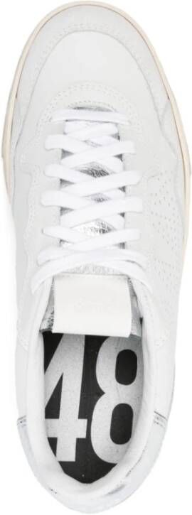 P448 Bali Geperforeerd Logo Leren Sneakers White Dames