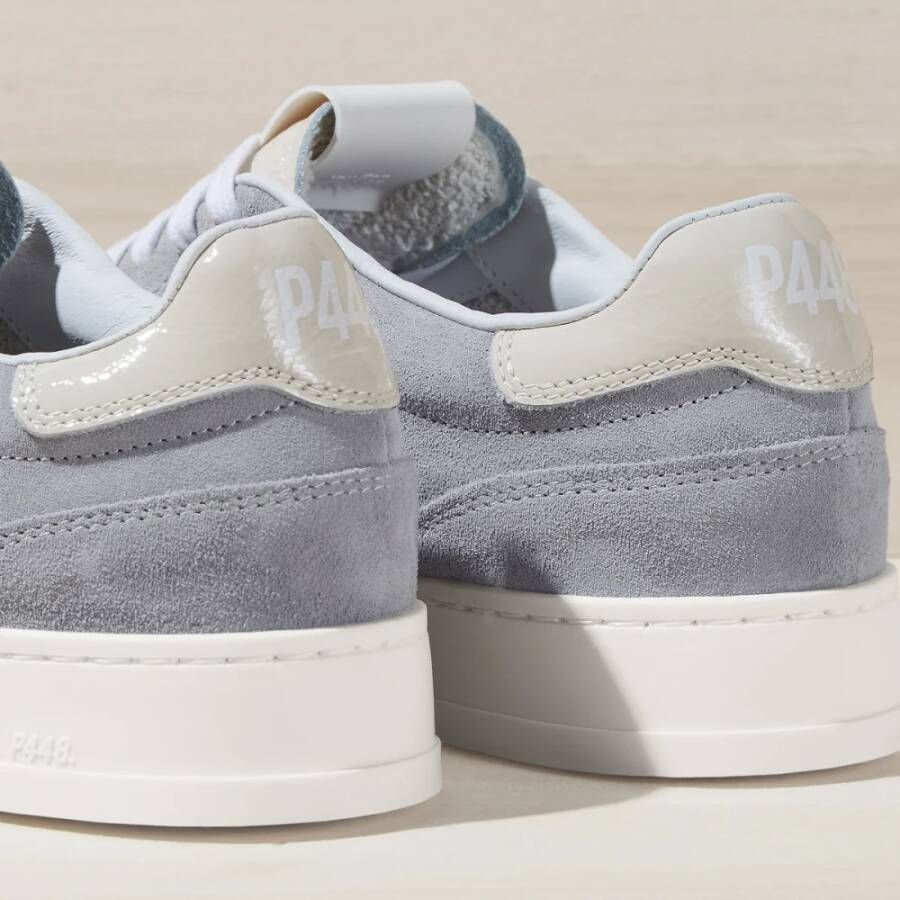 P448 Bali Geperforeerd Logo Lage Top Sneakers Gray Dames