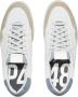 P448 Witte leren sneaker met suède inzetstukken White Heren - Thumbnail 5