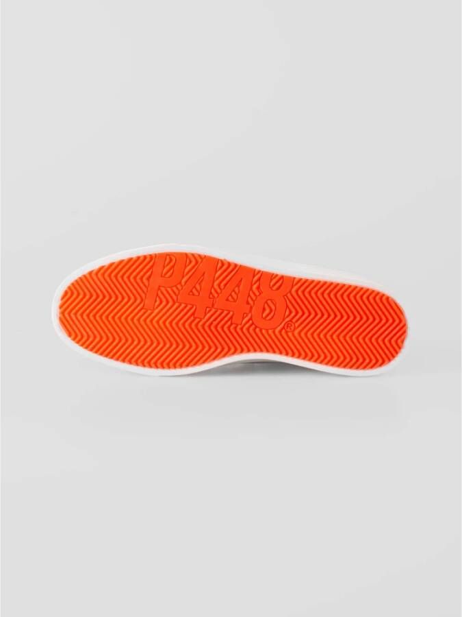 P448 Bali Suède Sneakers Wit Oranje Multicolor Heren