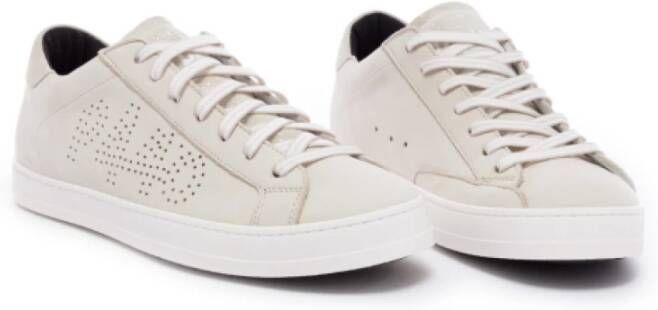 P448 Beige Leren Lage Sneakers John Beige Heren