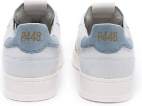 P448 Blauw en beige lage sneakers Bali Retro Multicolor Heren