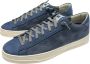 P448 Blauwe Suède Sneakers met Donkergrijze Veters Blue Heren - Thumbnail 3