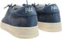 P448 Blauwe Suède Sneakers met Donkergrijze Veters Blue Heren - Thumbnail 5