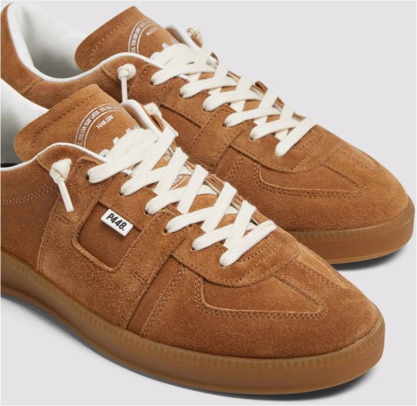 P448 Bruine Suède Damessneakers