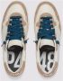 P448 Geperforeerd Logo Leren Sneakers Crème Multicolor Heren - Thumbnail 2
