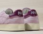 P448 Geperforeerde Logo Sneakers Purple Dames - Thumbnail 2