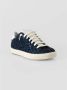 P448 Glitter Blauwe Sneakers met Witte Veters Blue Dames - Thumbnail 3