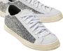 P448 Glitter en Suède Witte Sneakers Multicolor Dames - Thumbnail 4