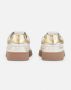 P448 Gouden Sneakers met Witte en Gouden Details - Thumbnail 2