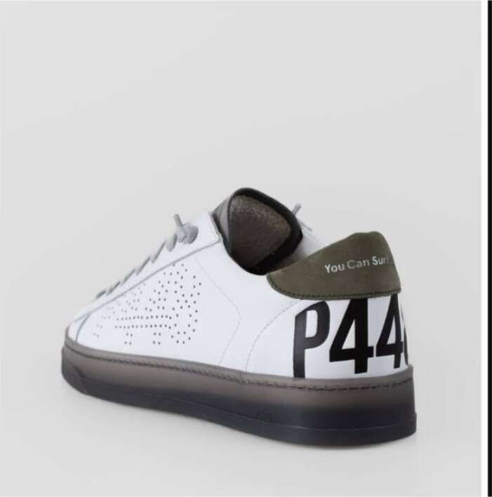 P448 Groene Low Top Sneakers White Heren