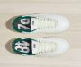 P448 Groene Leren Sneakers met Bosgroene Hielstukken Groen Heren - Thumbnail 7