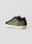 P448 Groene leren sneakers met zwarte details Green Heren - Thumbnail 5