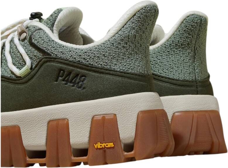 P448 Groene leren sneakers Monalea model