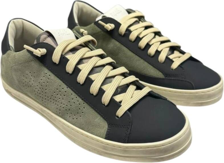 P448 Groene Suède Rubberen Zool Sneakers Green Heren