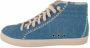 P448 Hoge Denim Skate Sneakers met Zijrits - Thumbnail 2