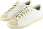 P448 Witte Leren Sneakers Handgemaakte Zool Beige Dames - Thumbnail 7