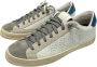 P448 Kleur Blok Leren Sneakers Multicolor Heren - Thumbnail 2