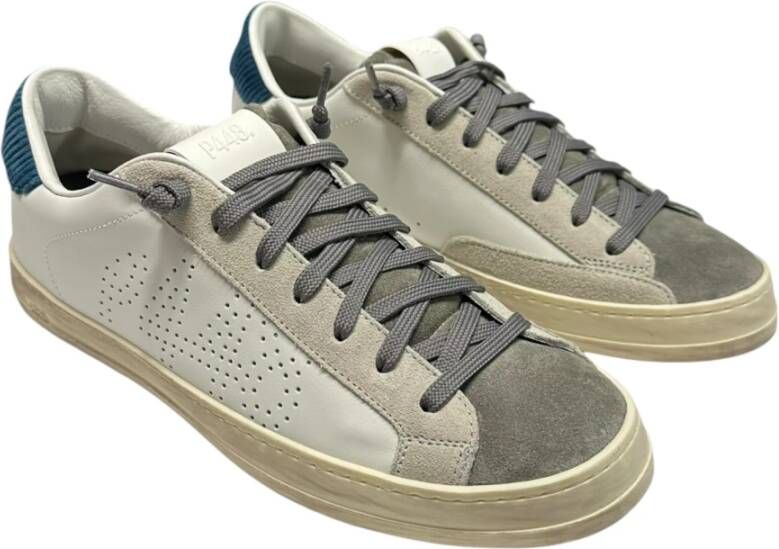 P448 Kleur Blok Leren Sneakers Multicolor Heren