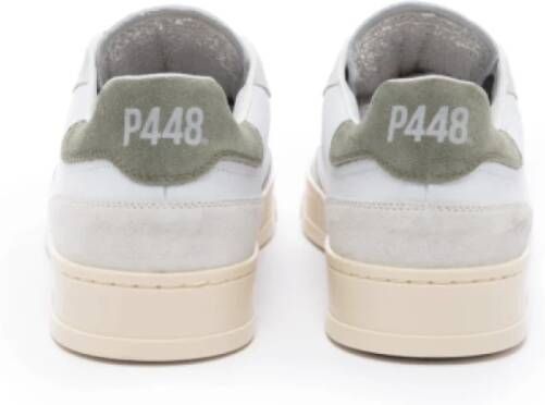 P448 Lage witte greige khaki sneakers Bali White Heren